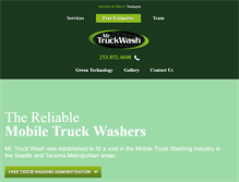 Tablet Screenshot of mrtruckwashing.com